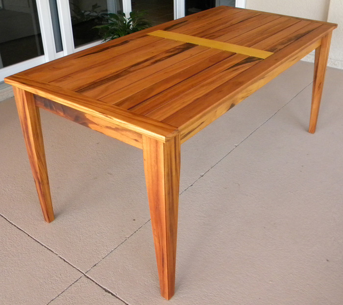 Tigerwood Dining Table Custom Furniture By Jerry Neal Designs Llc